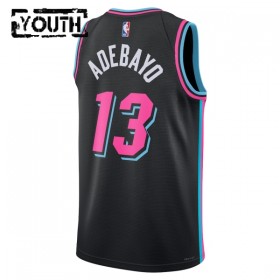 Dres Miami Heat Bam Adebayo Nike 2025-26 City Edition Crno Swingman - Dječji